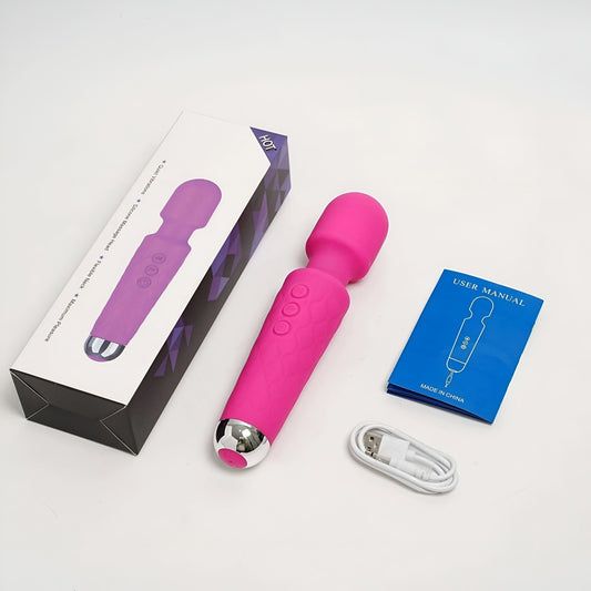 Wand Massager – 20 Modes & 8 Speeds Powerful Quiet Vibrator