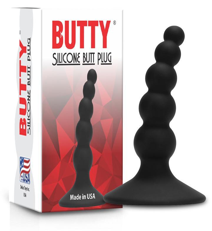 Butty Silicone Butt Plug – Beaded Anal Plug with Suction Base