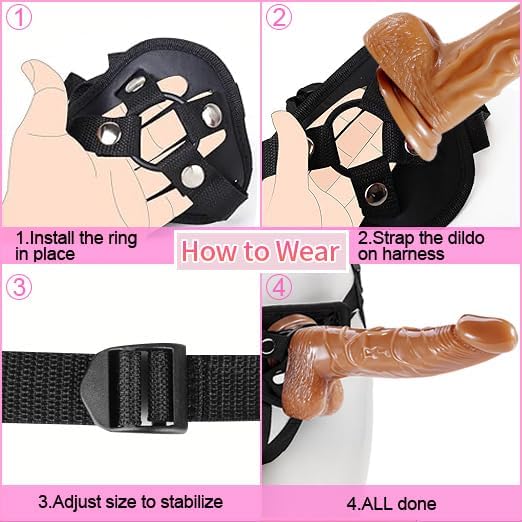 Strap-On Dildo Harness Set – Adjustable & Waterproof