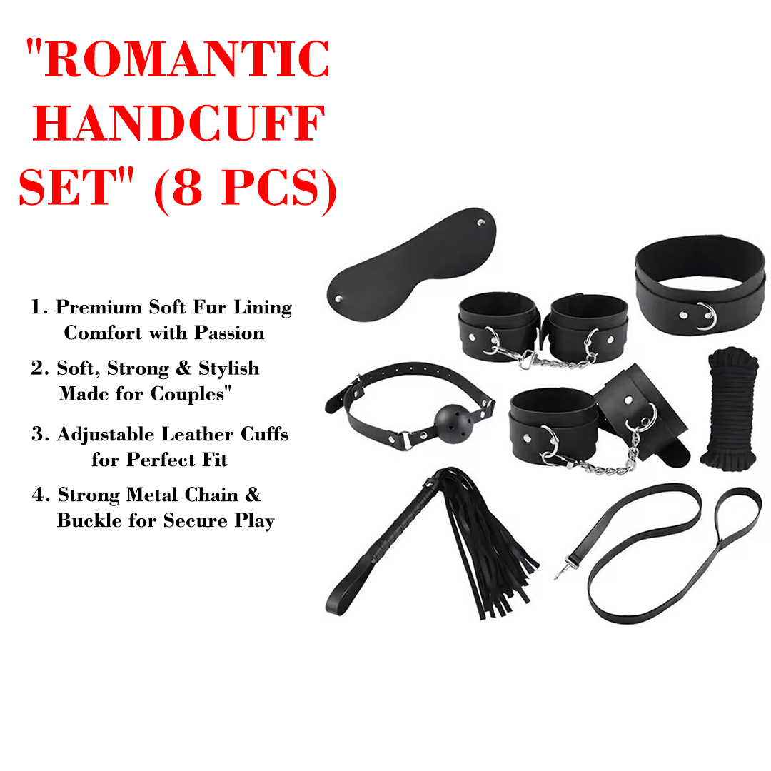 Romantic Handcuff Set - 8 Piece BDSM Kit
