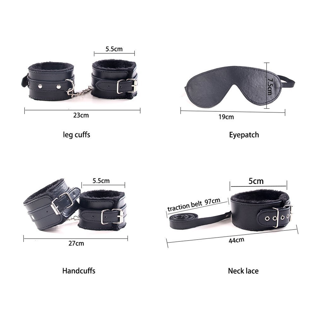 Romantic Handcuff Set - 8 Piece BDSM Kit