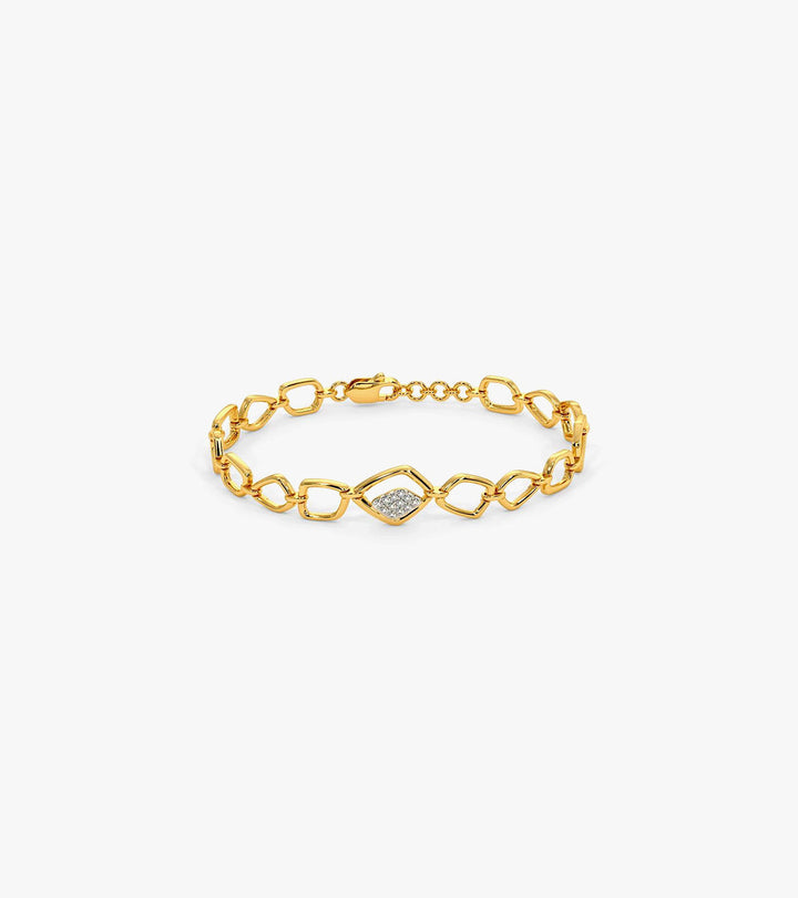 Gemstone chain bracelet